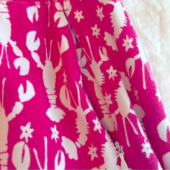 T by Talbots Skort Lobster Print Pink White Pull On Stretch plus size 2XP - Picture 9 of 13